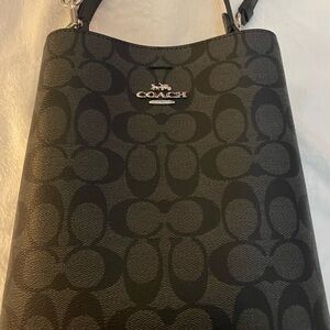 Coach Black Signature Tote Bag